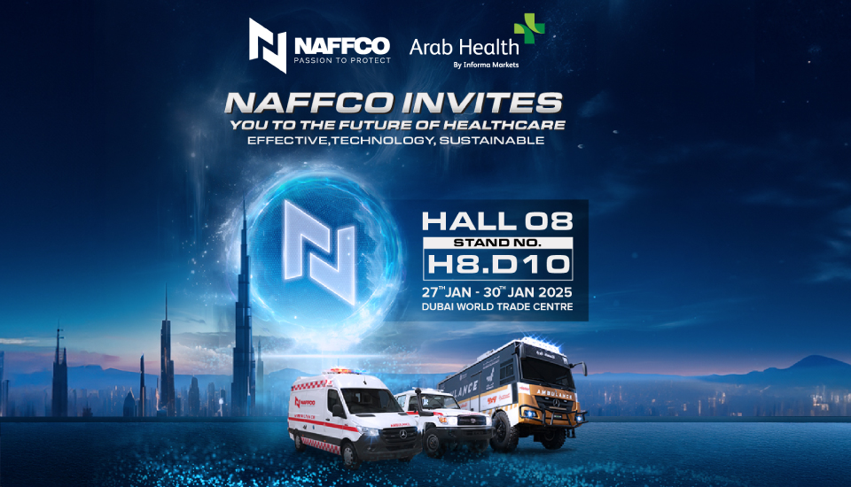 NAFFCO invites you to an exclusive showcase of Effective, Technological, and Sustainable solutions at Arab Health 2025